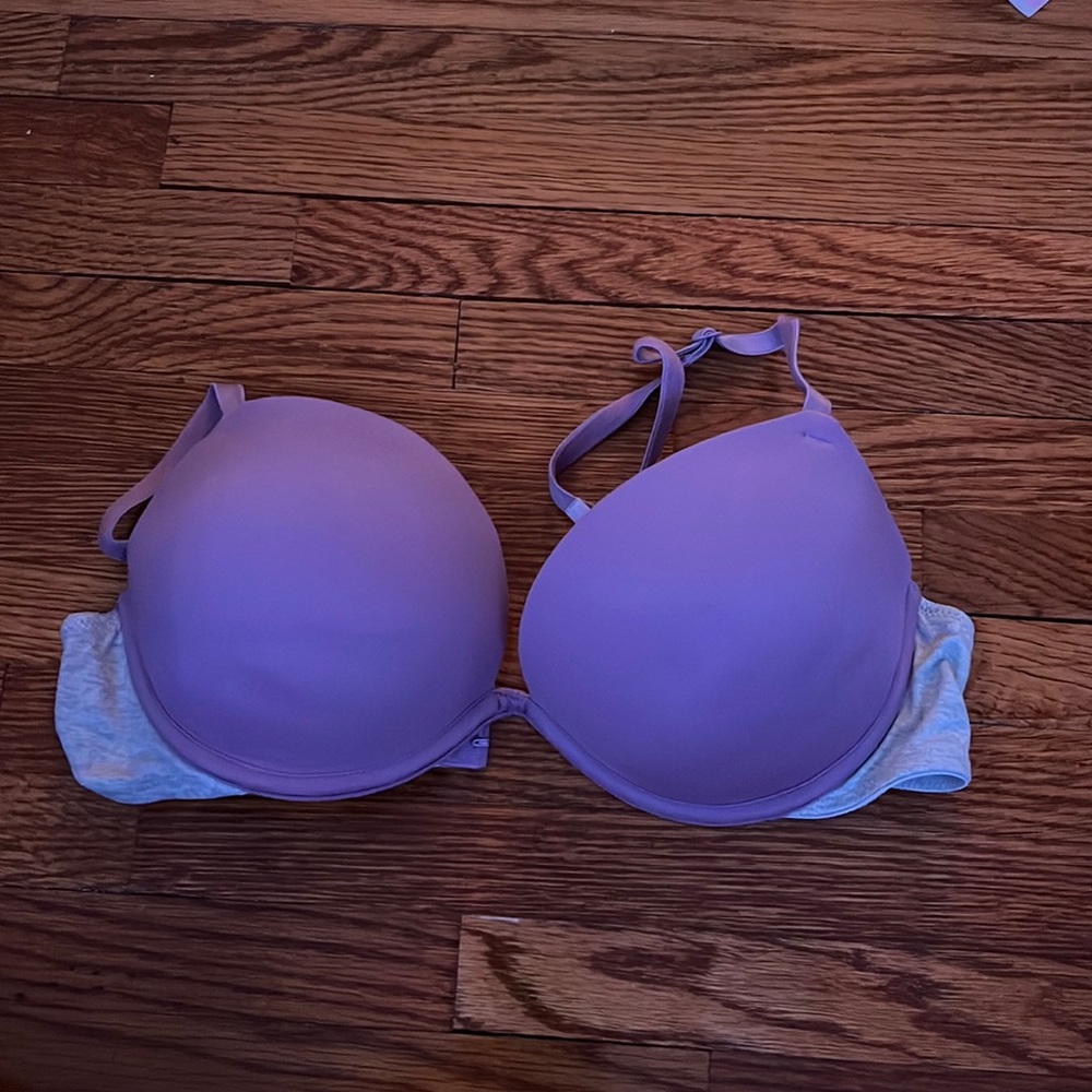 Pink pushup bra